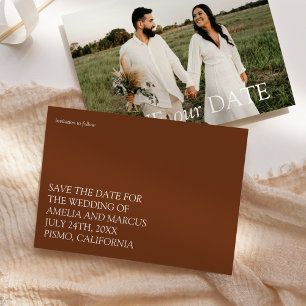 Invitación Tipografía de boda moderna y elegante, guarde nues