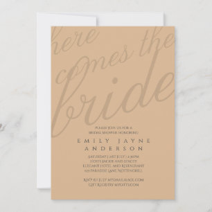 Invitación Tipografía de Canela con Especias para Desayuno Nu