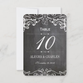 Invitación Tipografía de Chalkboard Cute Heart Initials RSVP