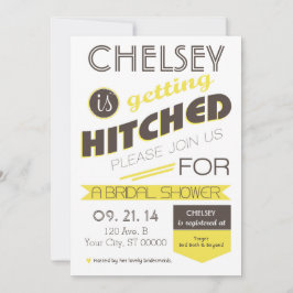 Invitación Tipografía de época Ducha de novias