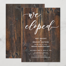 Invitación Tipografía de escritura a mano de madera texturiza