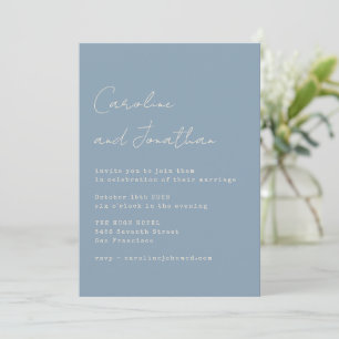 Invitación Tipografía de Escritura a Máquina Minimalista Polv
