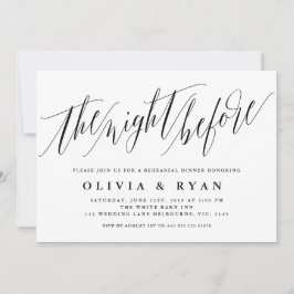 Invitación Tipografía de guión elegante