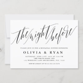 Invitación Tipografía de guión elegante