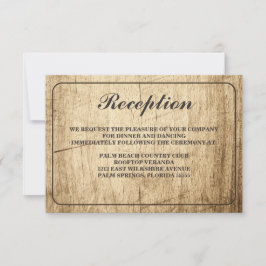 Invitación Típografía de historias de amor Vintage Barn Recep