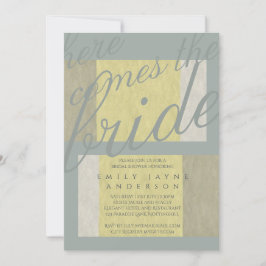 Invitación Tipografía de la brisa marina Bloque de color de l