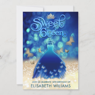 Invitación Tipografía de la vestimenta de mariposa con boquil