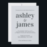 Invitación Tipografía de Moda simple Boda azul Pastel<br><div class="desc">Una sencilla y moda invitación a las bodas incluye una tipografía elegante, elegante y moderna de color negro sobre un fondo azul pastel. Simplemente agregue los detalles de su boda. Diseñado exclusivamente para usted por Happy Dolphin Studio. Si necesita ayuda o productos coincidentes, póngase en contacto con nosotros en happydolphinstudio@outlook.com....</div>