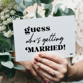 Invitación Tipografía divertida boda casual moderno