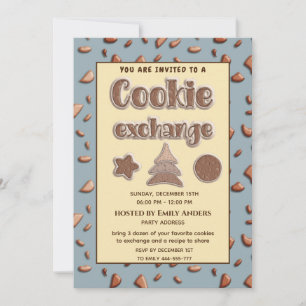 Invitación Tipografía divertida fiesta de intercambio de cook