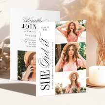 Tipografía Elegante Atemporal 4 Foto Graduación