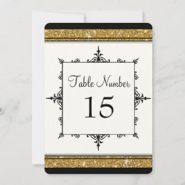 Invitación Típografía elegante de oro y escritura de cosecha 