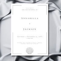 Tipografía mínima Boda de cascos en blanco y negro