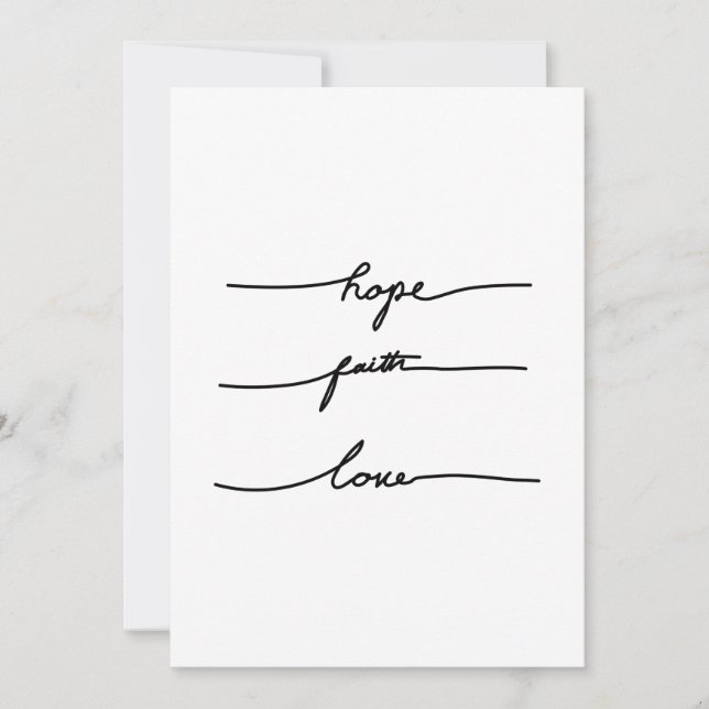 Invitación Tipografía mínima de cita pegatina, dibujada a man (Anverso)