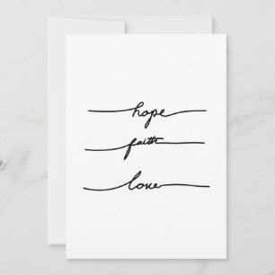 Invitación Tipografía mínima de cita pegatina, dibujada a man