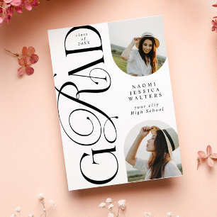 Invitación Tipografía Moderna 2 Foto de Arquitectura Graduaci