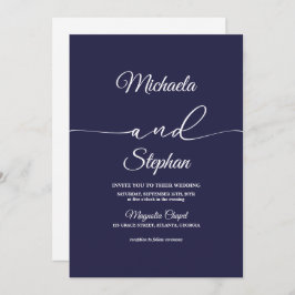 Invitación Tipografía moderna | Boda de Bellisia en negrita
