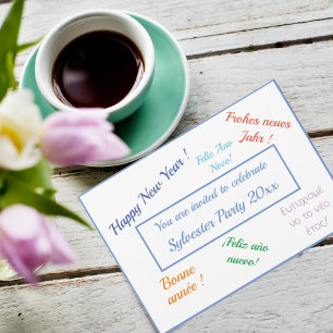 Invitación Tipografía moderna del personalizable fiesta de Sy