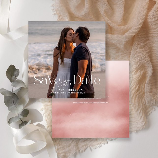 Invitación Tipografía Moderna Foto Boda  (Subido por el creador)
