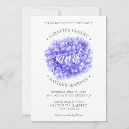 Invitación Tipografía moderna Lavender Boda Púrpura Peonía