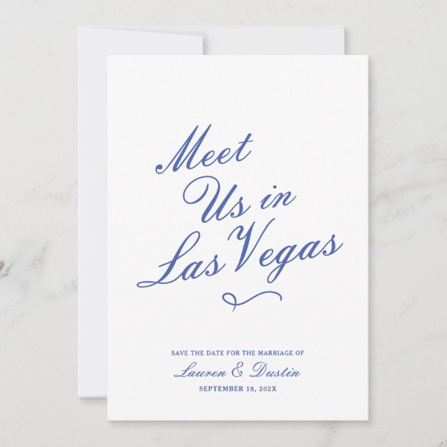 Invitación Tipografía Moderna Nos Encuentra | Boda Guardar la (Anverso)