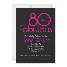 Tipografía Moderna Rosa Negro Fabuloso Cumpleaños