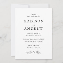 Invitación Tipografía moderna y elegante
