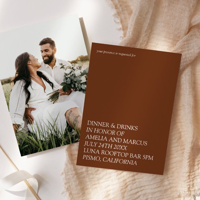 Invitación Tipografía moderna y elegante ducha de pareja (Subido por el creador)