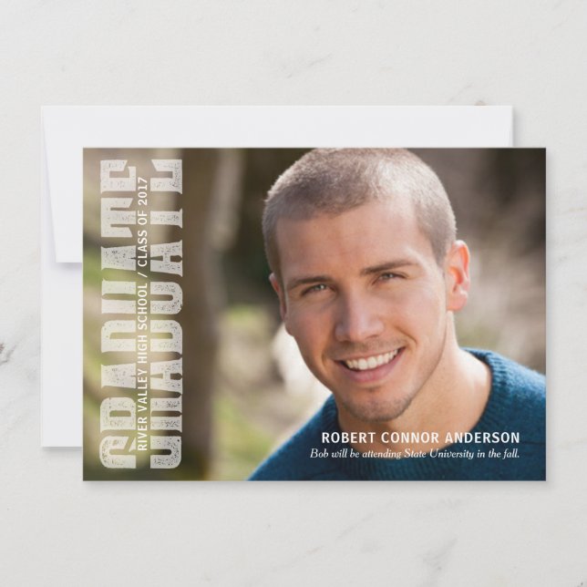 Invitación Tipografía por letras de diversidad del partido de (Anverso)