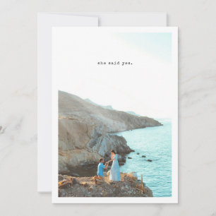 Invitación Tipografía Retro Dijo Sí Partido Compromiso