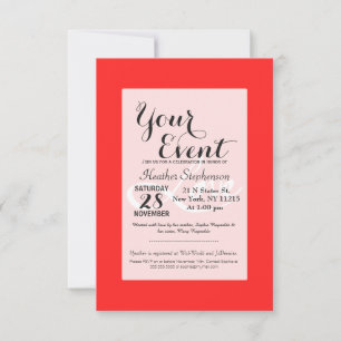 Invitación Tipografía simple hecha con "amor"