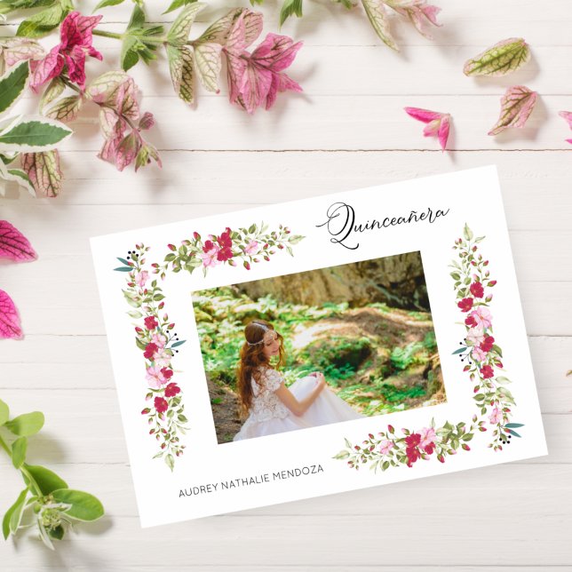 Invitación Tipografía sinusal de Quinceañera (Subido por el creador)