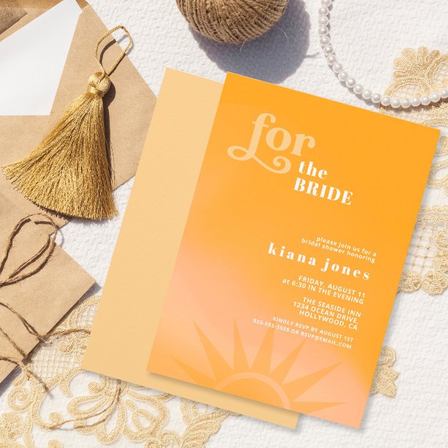 Invitación Tipografía solar Ducha de novia ID1048 (Subido por el creador)