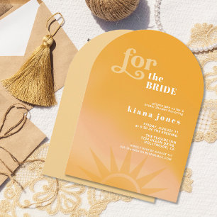 Invitación Tipografía Sunshine Bridal Shower Arch ID1048