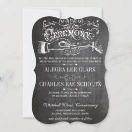 Invitación Tipografía victoriana moderna de Chalkboard Vintag