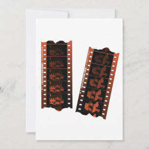 Invitación Tira de película de 35mm antigua