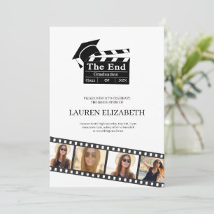 Invitación Tira de película, Hollywood personalizado 16 Foto 