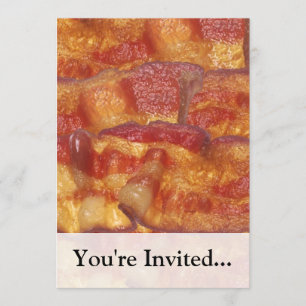 Invitación Tira de tocino frita