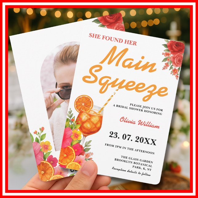 Invitación Tirada Principal | Despedida de Soltera Chic Citru (Subido por el creador)
