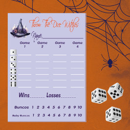 Invitación Tirar el paquete de puntuación de Halloween de las