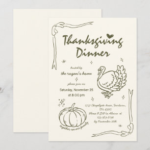 Invitación Tiras de caza de la mano de la calabaza de la cala