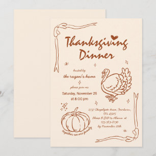 Invitación Tiras de caza de la mano de la calabaza de la cala