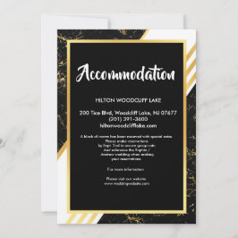 Invitación Tiras de mármol de oro typographaccomoda Gabinete