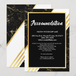 Invitación Tiras de mármol de oro typographaccomoda Gabinete