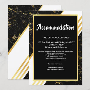 Invitación Tiras de mármol de oro typographaccomoda Gabinete