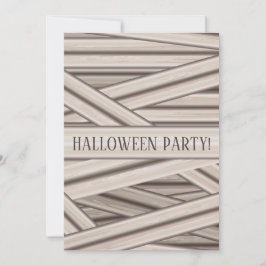 Invitación Tiras momias Halloween personalizable