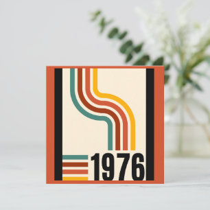 Invitación Tiras Retro Vintage 1976