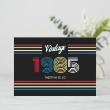 Tiras retro vintage Colores primarios 1985