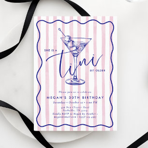 Invitación Tiras rosadas A Tini un poco más de 30 años Invita