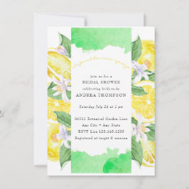 Invitación Tirón principal | Cítrico | Regalo de boda Amarill